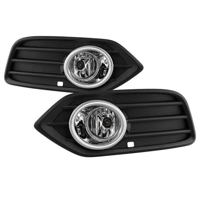 Spyder Auto 9044267 OEM Fog Lights; w/OEM Switch And Chrome Trim Cover; Clear; - Truck Part Superstore