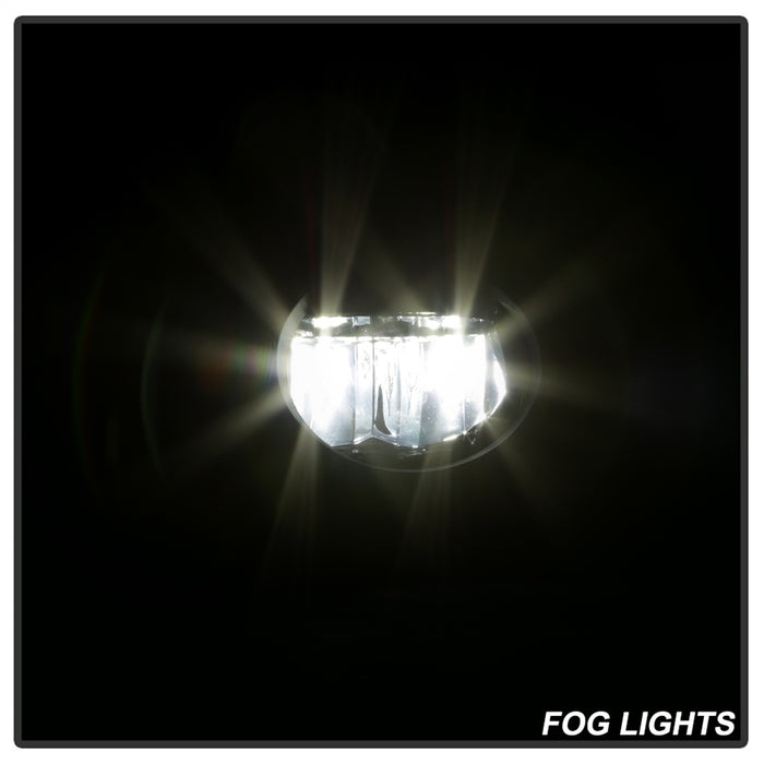 Spyder Auto 9044304 LED Fog Lights; w/OEM Switch; Clear; - Truck Part Superstore