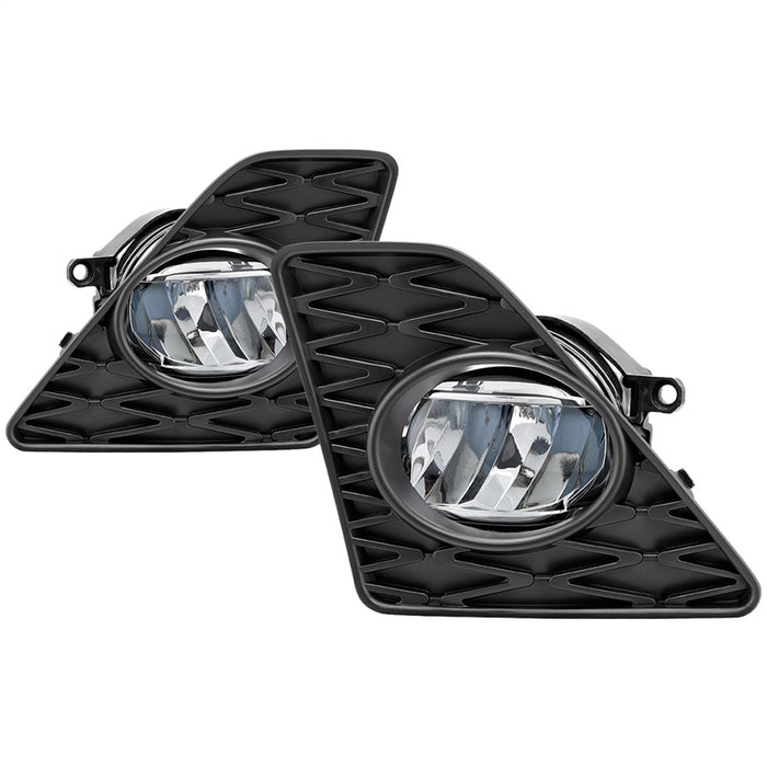 Spyder Auto 9044304 LED Fog Lights; w/OEM Switch; Clear; - Truck Part Superstore