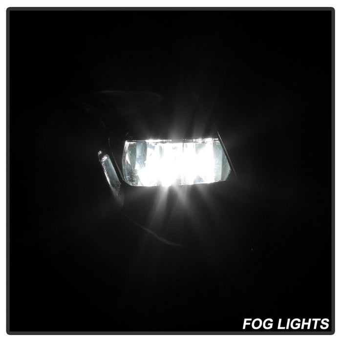 Spyder Auto 9044311 LED Fog Lights; w/OEM Switch; Clear; - Truck Part Superstore