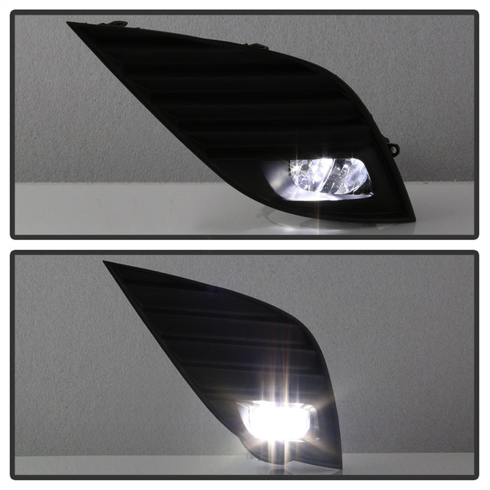 Spyder Auto 9044328 LED Fog Lights; w/OEM Switch; Clear; - Truck Part Superstore
