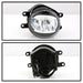 Spyder Auto 9044328 LED Fog Lights; w/OEM Switch; Clear; - Truck Part Superstore