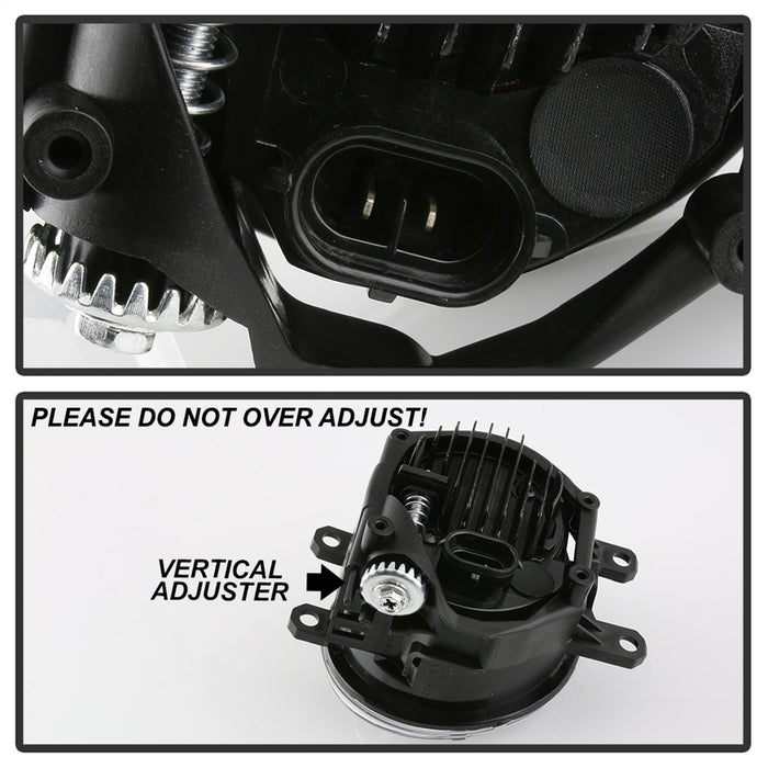 Spyder Auto 9044328 LED Fog Lights; w/OEM Switch; Clear; - Truck Part Superstore