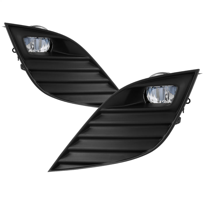 Spyder Auto 9044328 LED Fog Lights; w/OEM Switch; Clear; - Truck Part Superstore