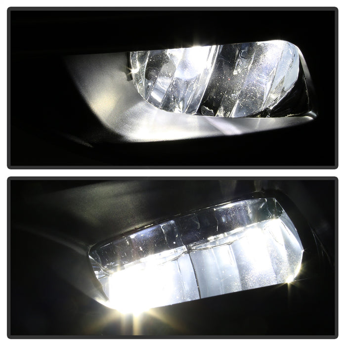 Spyder Auto 9044328 LED Fog Lights; w/OEM Switch; Clear; - Truck Part Superstore