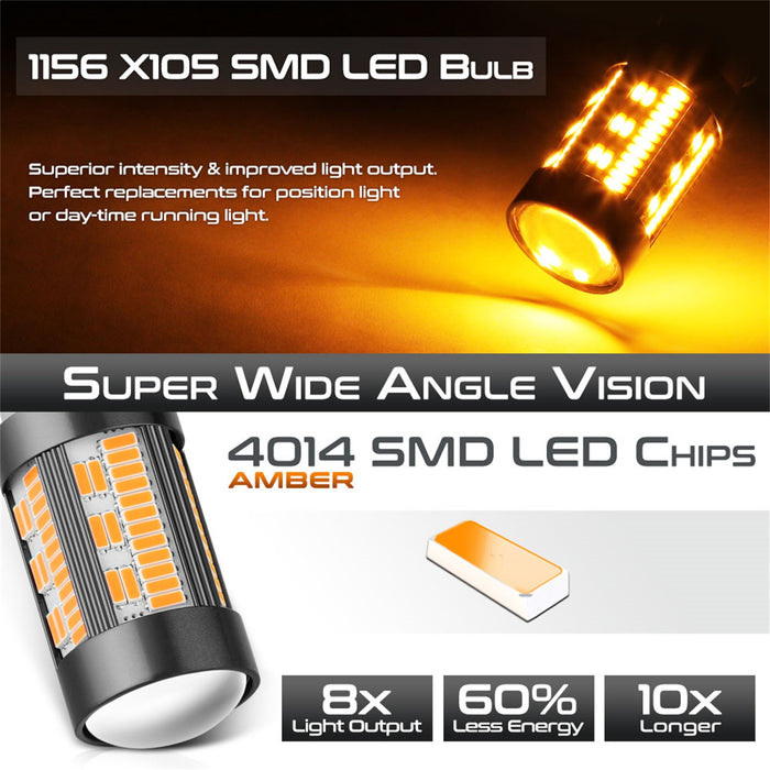 Spyder Auto 9044625 XTune CREE Chip Machine-Soldered Bulb; 16 x CREE; Pair; White 5500K; 1156/BA15S; - Truck Part Superstore