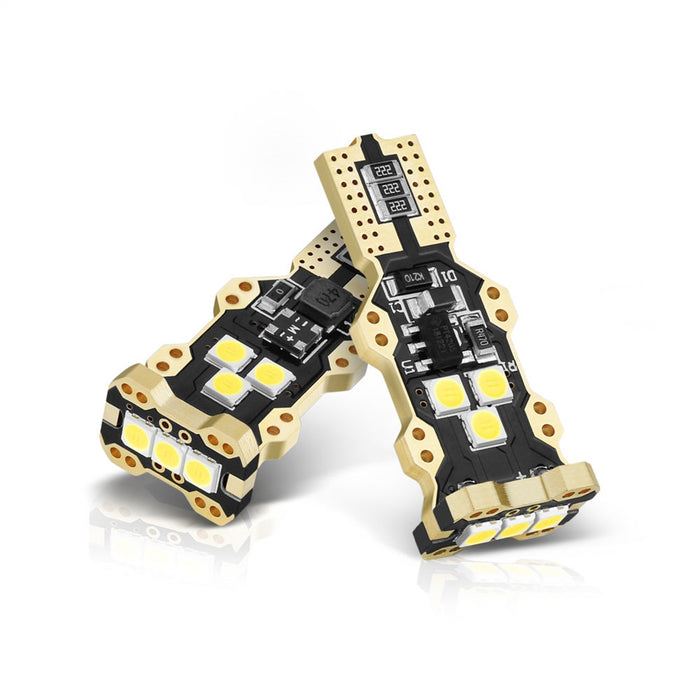 Spyder Auto 9044892 XTune LED Chip Machine-Soldered Bulb; 9 x 3030 LED; Pair; White 5500K; T15/921; - Truck Part Superstore