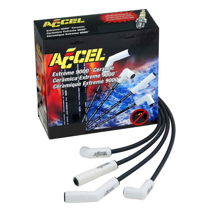 ACCEL 9044C Extreme 9000 Ceramic Boot Spark Plug Wire Set - Truck Part Superstore