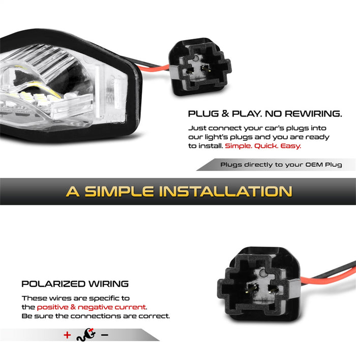 Spyder Auto 9045004 XTune License Plate Bulb Assembly Replacement - Truck Part Superstore