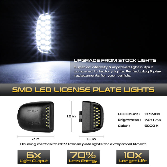 Spyder Auto 9045110 XTune License Plate Bulb Assembly Replacement - Truck Part Superstore