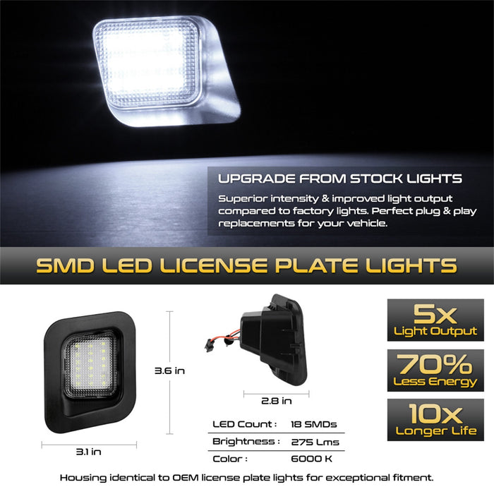 Spyder Auto 9045134 XTune License Plate Bulb Assembly Replacement - Truck Part Superstore