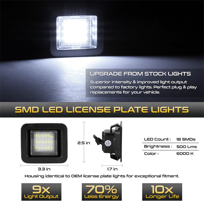 Spyder Auto 9045158 XTune License Plate Bulb Assembly Replacement - Truck Part Superstore