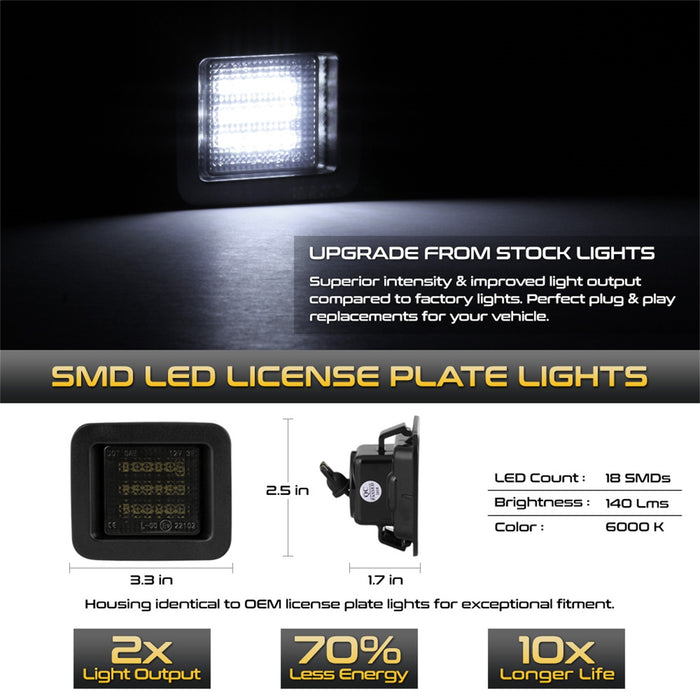 Spyder Auto 9045165 XTune License Plate Bulb Assembly Replacement - Truck Part Superstore