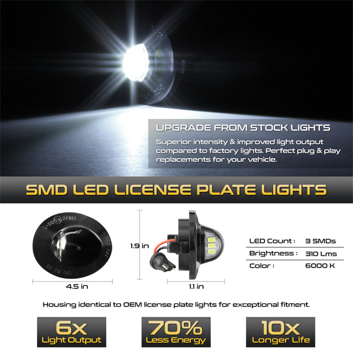 Spyder Auto 9045172 XTune License Plate Bulb Assembly Replacement - Truck Part Superstore