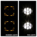 Spyder Auto 9045424 LED Fog Lights; w/Bracket And Switch; No Bulbs Needed; Clear; - Truck Part Superstore