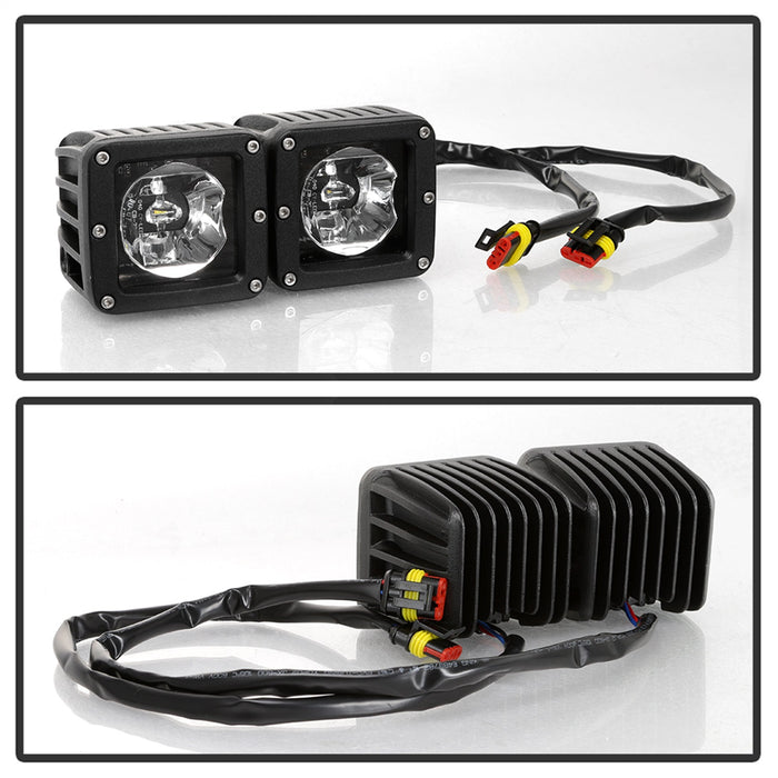 Spyder Auto 9045424 LED Fog Lights; w/Bracket And Switch; No Bulbs Needed; Clear; - Truck Part Superstore
