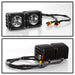 Spyder Auto 9045424 LED Fog Lights; w/Bracket And Switch; No Bulbs Needed; Clear; - Truck Part Superstore