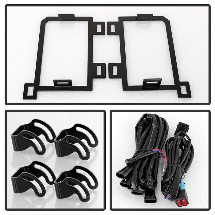 Spyder Auto 9045424 LED Fog Lights; w/Bracket And Switch; No Bulbs Needed; Clear; - Truck Part Superstore