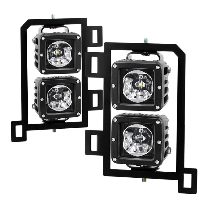 Spyder Auto 9045424 LED Fog Lights; w/Bracket And Switch; No Bulbs Needed; Clear; - Truck Part Superstore