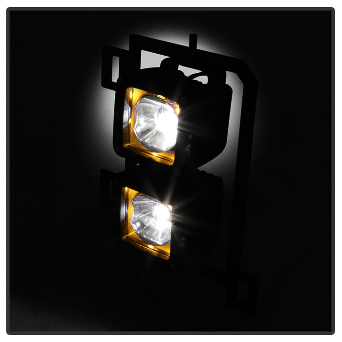 Spyder Auto 9045424 LED Fog Lights; w/Bracket And Switch; No Bulbs Needed; Clear; - Truck Part Superstore