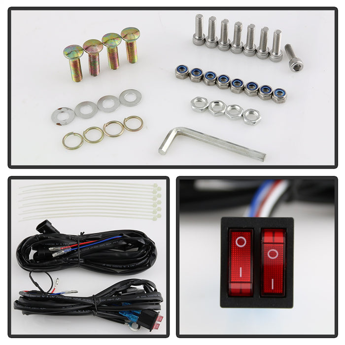 Spyder Auto 9045431 LED Fog Lights; w/Bracket And Switch; No Bulbs Needed; Clear; - Truck Part Superstore
