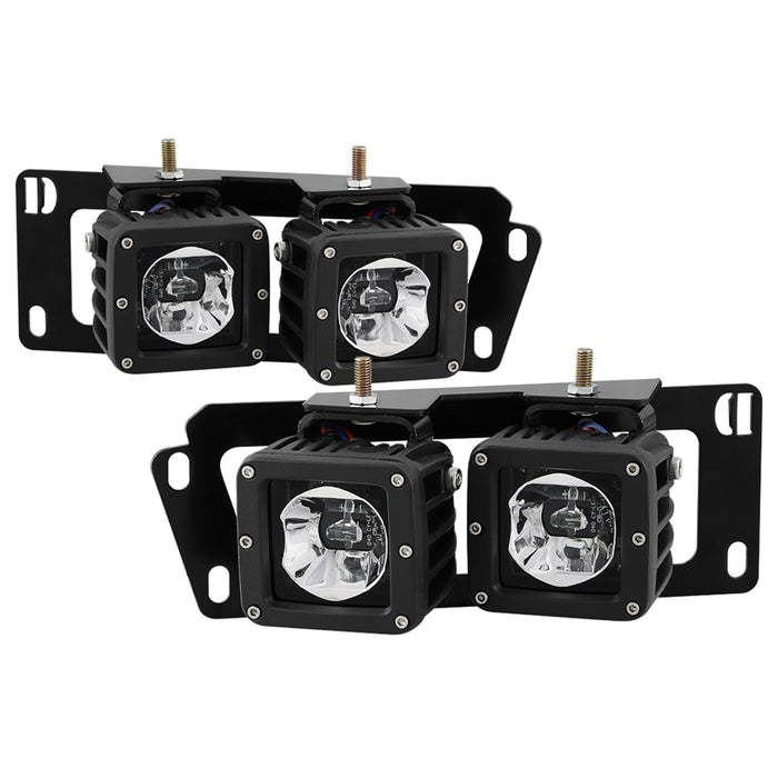Spyder Auto 9045431 LED Fog Lights; w/Bracket And Switch; No Bulbs Needed; Clear; - Truck Part Superstore