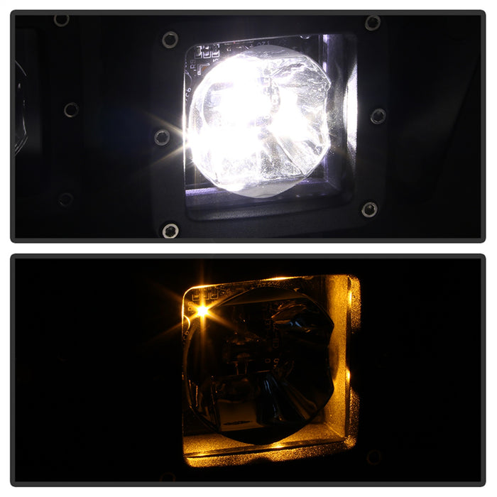 Spyder Auto 9045431 LED Fog Lights; w/Bracket And Switch; No Bulbs Needed; Clear; - Truck Part Superstore