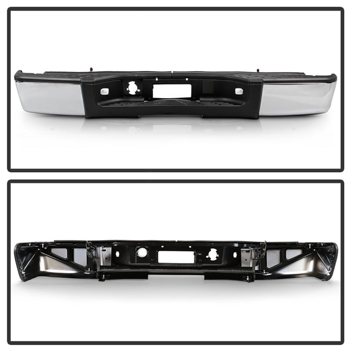 Spyder Auto 9046926 OEM Style Steel Rear Bumper - Truck Part Superstore