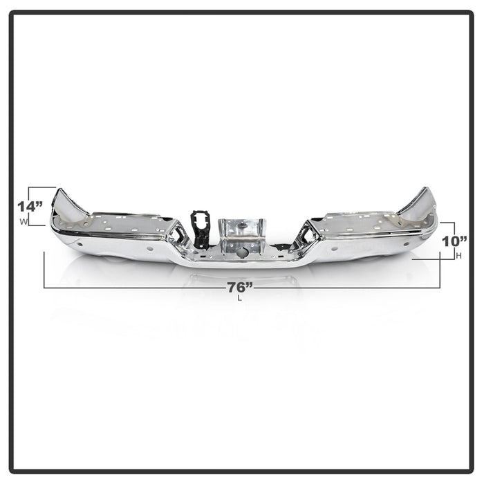 Spyder Auto 9046940 OEM Style Steel Rear Bumper - Truck Part Superstore