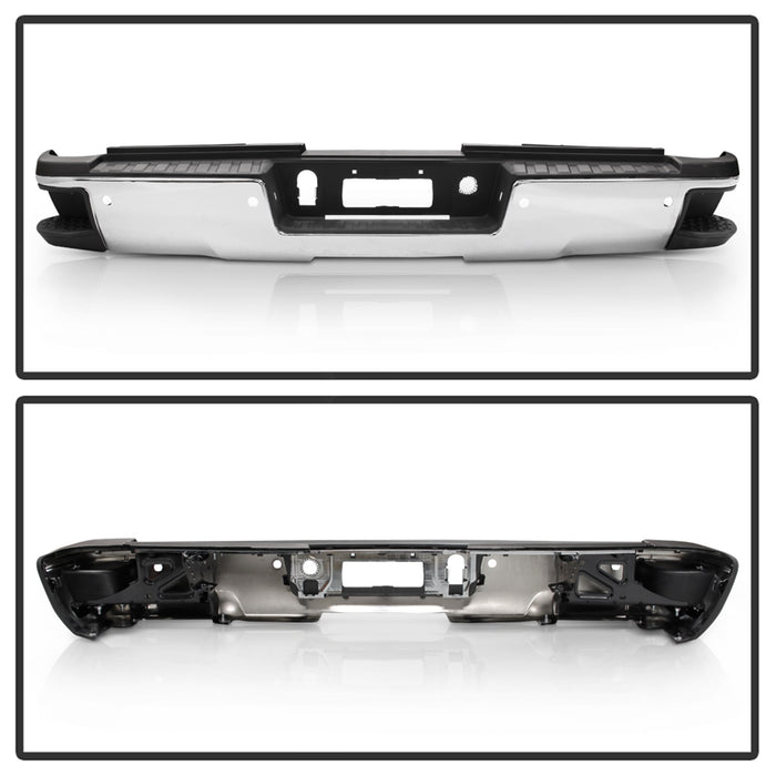Spyder Auto 9048814 Rear Steel Bumper; Chrome; OEM PN[84077957-PFM]; - Truck Part Superstore