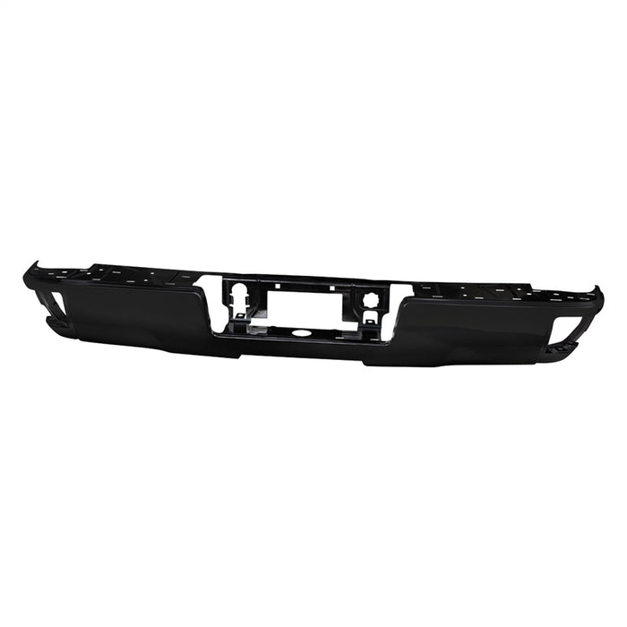 Spyder Auto 9048838 Rear Steel Bumper; Black; w/o Park Assist Sensor Hole; OEM PN[23108140]; - Truck Part Superstore