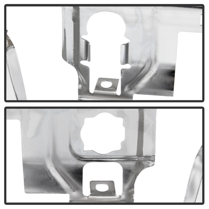Spyder Auto 9048845 Rear Steel Bumper; Chrome; w/o Park Assist Sensor Hole; OEM PN[23108142]; - Truck Part Superstore