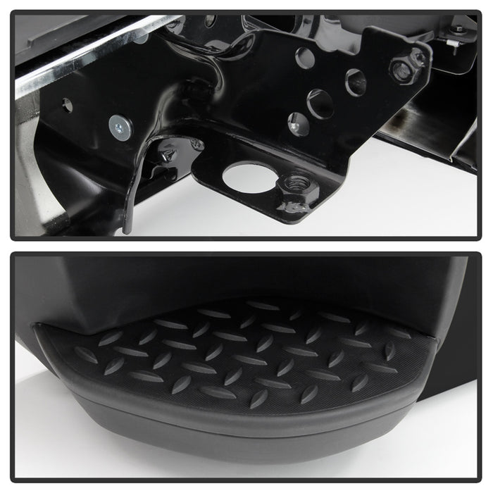 Spyder Auto 9048883 Rear Steel Bumper; Black; OEM PN[23112252-PFM]; - Truck Part Superstore