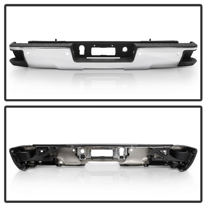 Spyder Auto 9048890 Rear Steel Bumper; Chrome; OEM PN[84077959-PFM]; - Truck Part Superstore