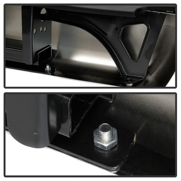 Spyder Auto 9049019 OEM Style Steel Rear Bumper; Chrome; Incl. Brackets Hardware And Step Pads; - Truck Part Superstore