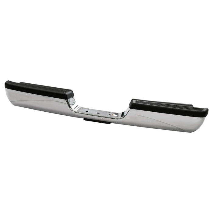 Spyder Auto 9049019 OEM Style Steel Rear Bumper; Chrome; Incl. Brackets Hardware And Step Pads; - Truck Part Superstore