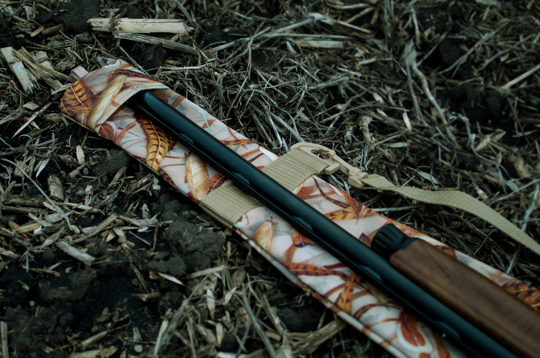 DU-HA 90520 Dri-Hide™ Shotgun Protector; Flushing Pheasants; w/o Adjustable Sling; Tan; - Truck Part Superstore