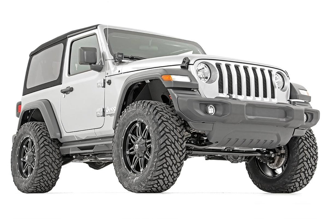 Rough Country 90550 3.5 Inch Jeep Suspension Lift Kit Vertex Reservoir Stage 2 Coils & Control Arm Drop 18-20 Wrangler JL Rubicon-2 Door Rough Country - Truck Part Superstore