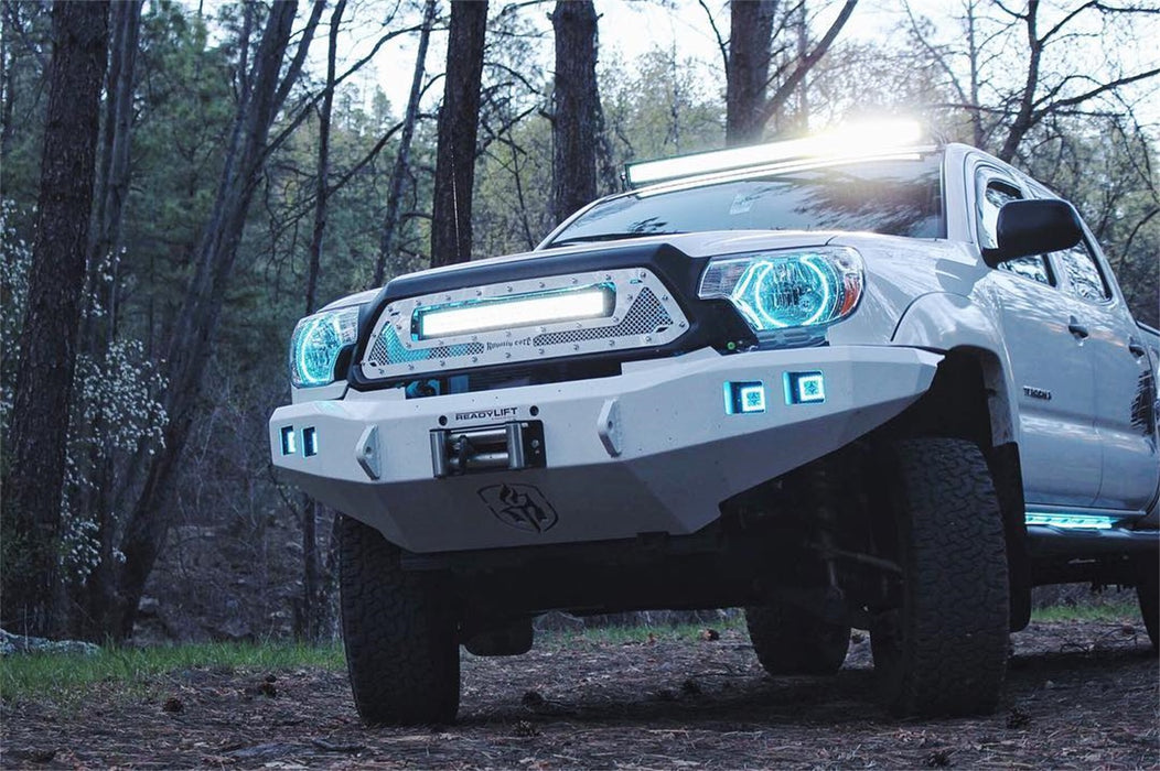 Road Armor 905R0B Stealth Winch Front Bumper; Steel; Satin Black; Square Fog Light Holes; - Truck Part Superstore