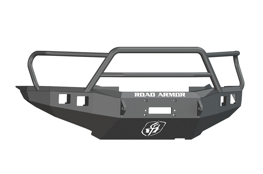 Road Armor 905R5B Stealth Winch Front Bumper; Lonestar Guard; Satin Black; Square Fog Light Holes; - Truck Part Superstore