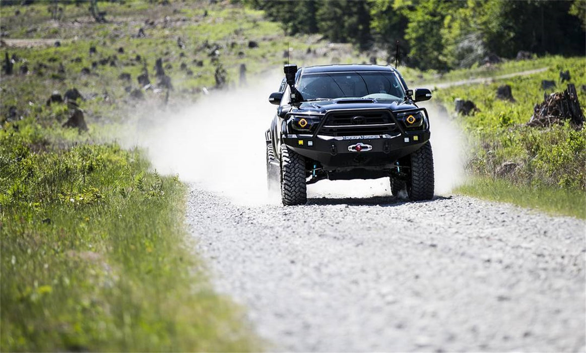 Road Armor 905R5B Stealth Winch Front Bumper; Lonestar Guard; Satin Black; Square Fog Light Holes; - Truck Part Superstore