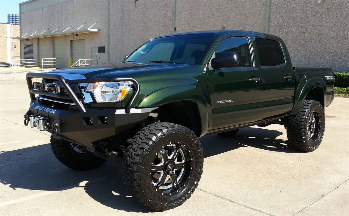Road Armor 905R5B Stealth Winch Front Bumper; Lonestar Guard; Satin Black; Square Fog Light Holes; - Truck Part Superstore