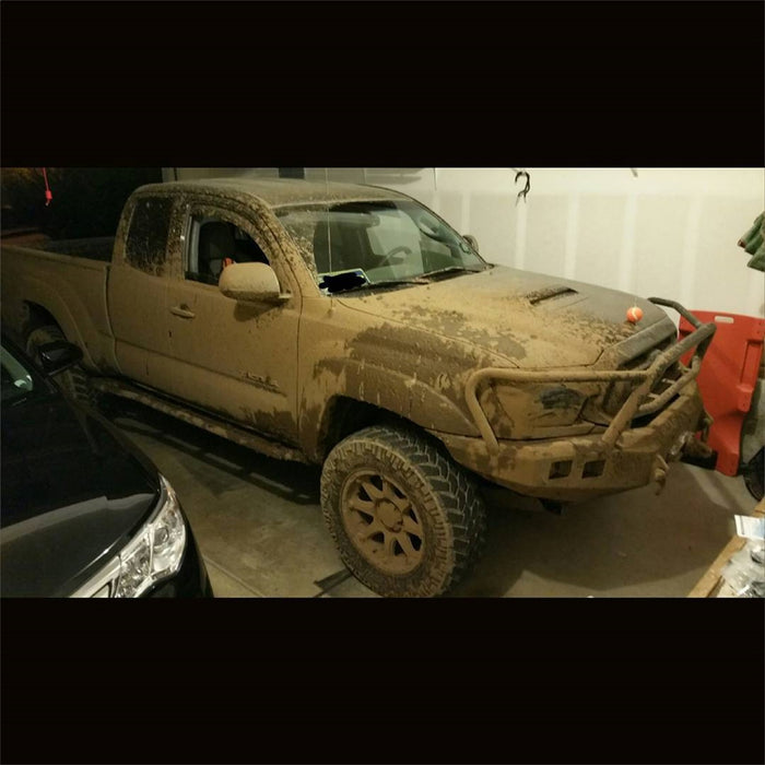 Road Armor 905R5B Stealth Winch Front Bumper; Lonestar Guard; Satin Black; Square Fog Light Holes; - Truck Part Superstore