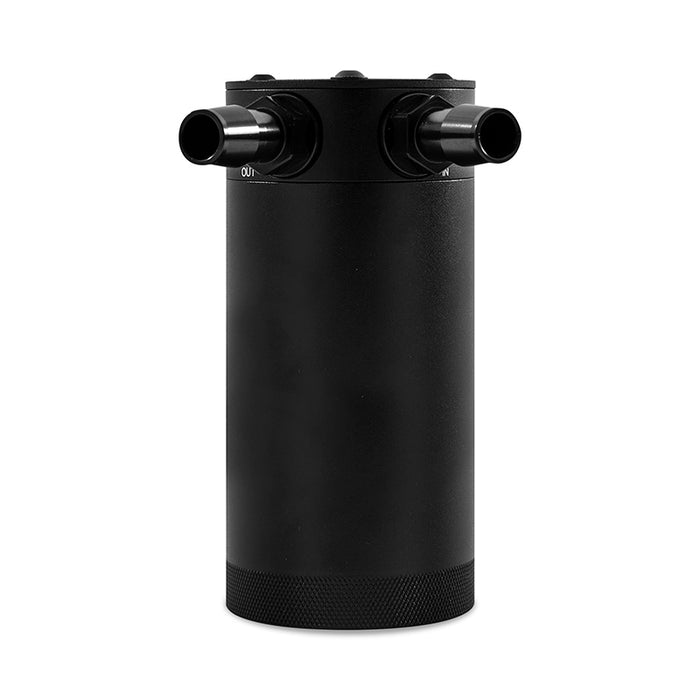 Mishimoto MMBCC-CBTWO-XLBK Mishimoto XL Compact Baffled Oil Catch Can, 2-Port - Truck Part Superstore