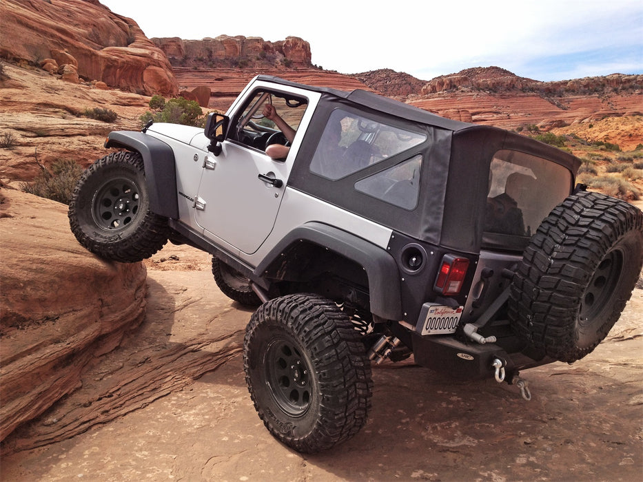 Smittybilt 9070235 Soft Top 07-09 Wrangler JK 2 DR OEM Replacement W/Tinted Windows Black Diamond Smittybilt - Truck Part Superstore