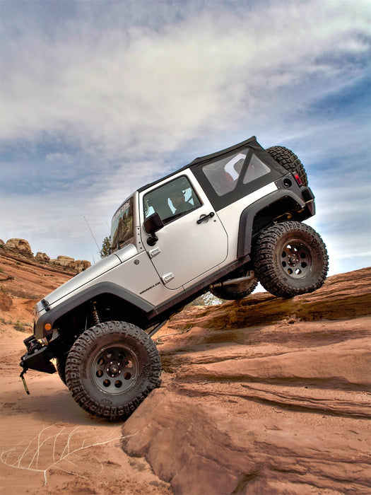 Smittybilt 9070235 Soft Top 07-09 Wrangler JK 2 DR OEM Replacement W/Tinted Windows Black Diamond Smittybilt - Truck Part Superstore