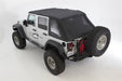 Smittybilt 9073235 Bowless Soft Top Combo 07-18 Wrangler JK 2 DR OEM Replacement W/Tinted Windows Black Diamond Smittybilt - Truck Part Superstore