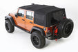 Smittybilt 9074235 Soft Top Premium Canvas 07-09 Wrangler JK 2 DR OEM Replacement W/Tinted Windows Black Diamond Smittybilt - Truck Part Superstore