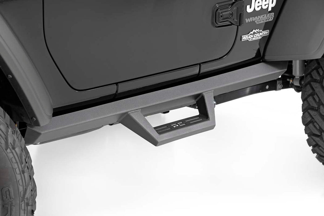 Rough Country 90761 Jeep Contoured Drop Steps 18-20 Wrangler JL 2 Door Rough Country - Truck Part Superstore