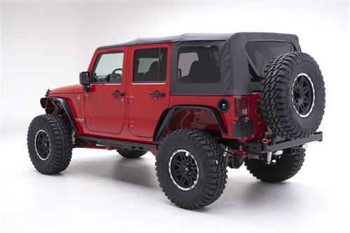 Smittybilt 9080235 Soft Top 07-09 Wrangler JK 4 DR OEM Replacement W/Tinted Windows Black Diamond Smittybilt - Truck Part Superstore